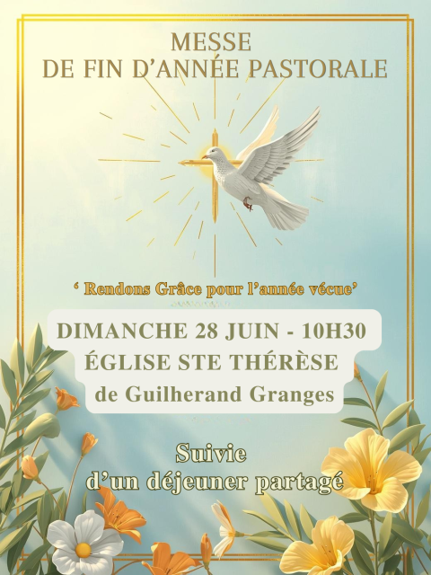 Messe paroissiale de fin d’année à Sainte Thérèse le 28 juin