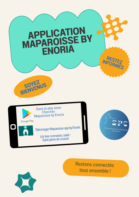 Téléchargez l&rsquo;application Enoria « MaParoisse » sur votre smartphone